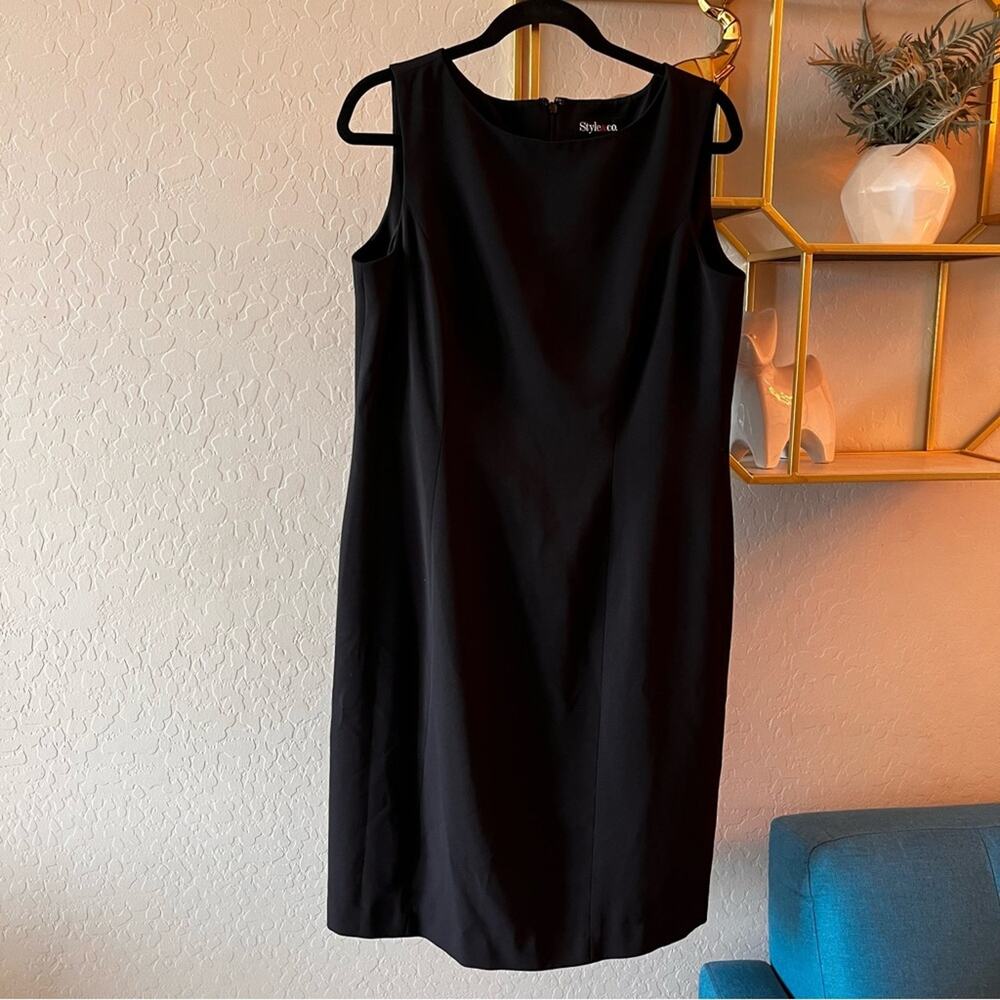 Vintage Style & Co Black Cocktail Sleeveless Dress Busiens casual womens 12